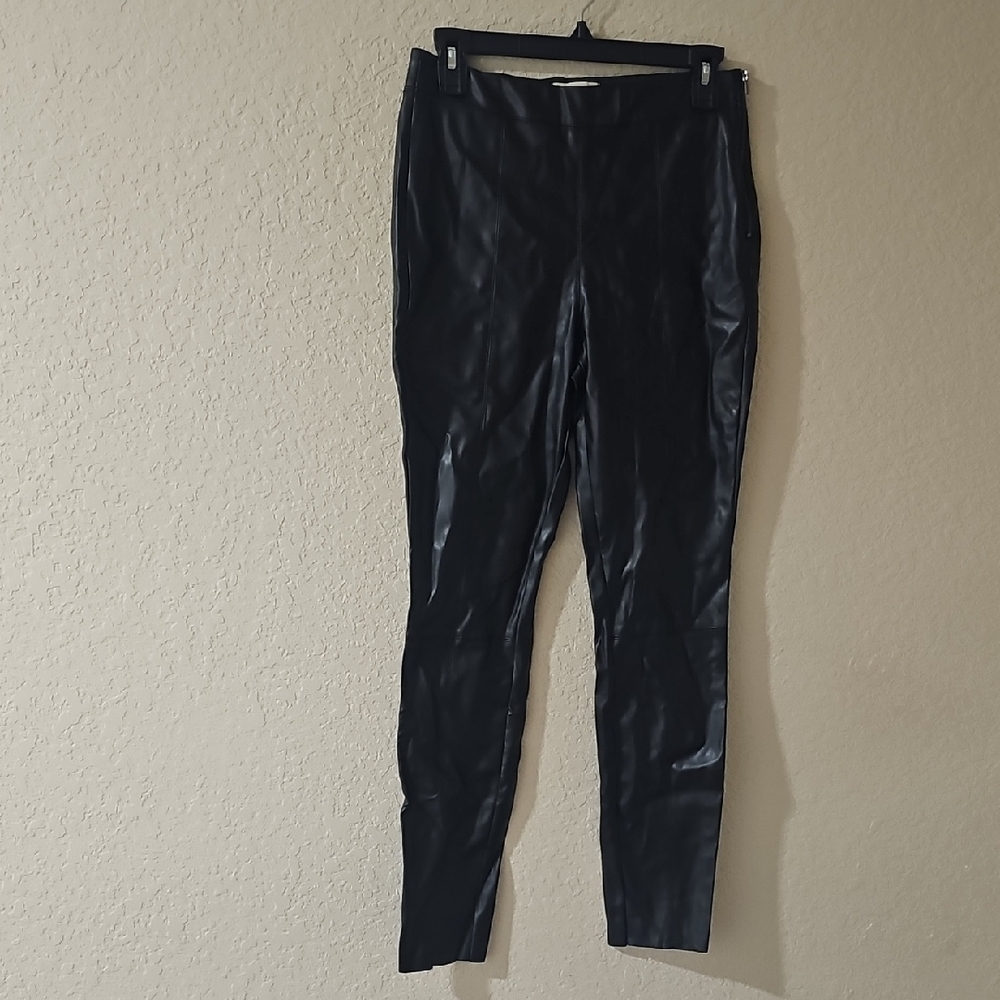 Eesome Black Faux Leather Trousers